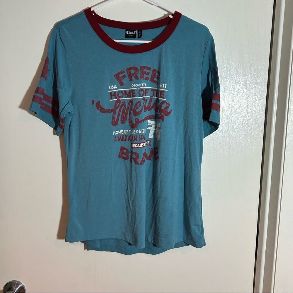 Cruel jeans America short sleeve tee large